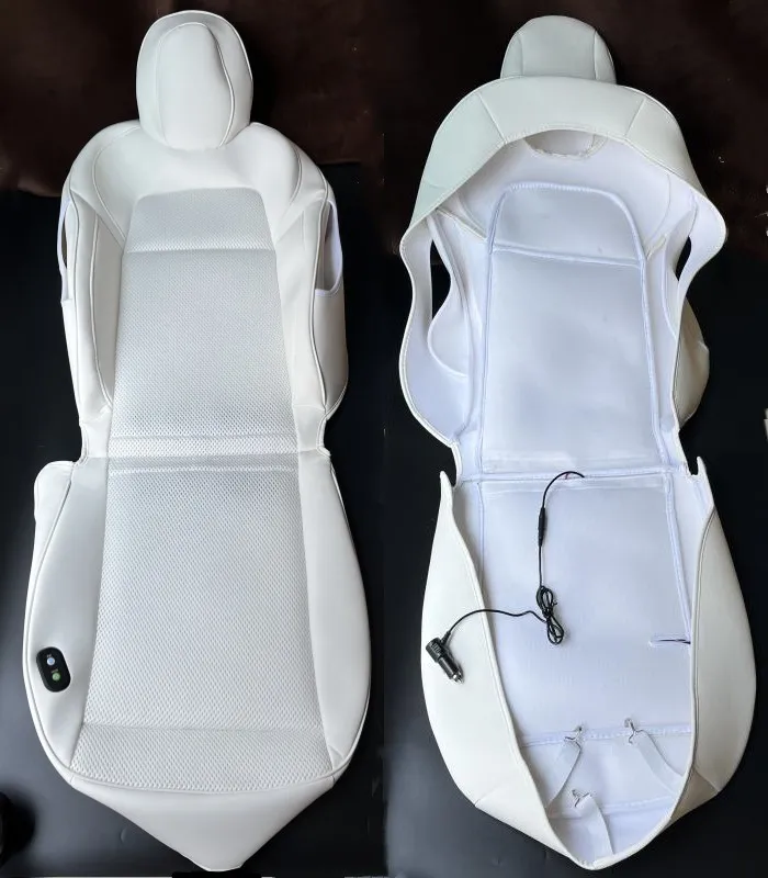 Дышащий вентиляционный чехол для автомобильного сиденья Летний прохладный протектор подушка Tesla модель 3/Y с вентилятором зарядным