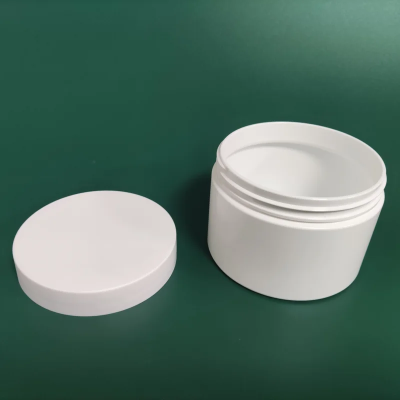 Stock Empty Pet Plastic 5oz 8oz 10oz White Cosmetic Jar for Cream Cosmetic Packaging Containers