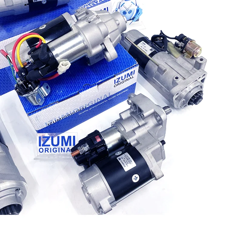 IZUMI ORIGINAL V2003 V2203 V2403 V2607 V3300 V3307 Starter Motor High Quality Diesel Engine Parts For Kubota