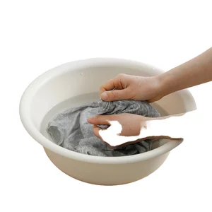 For SHIMOYAMA Wholesale Round Large Plastic Hand Washing Basin Circular Design for Bathroom Use-Made From PP Material