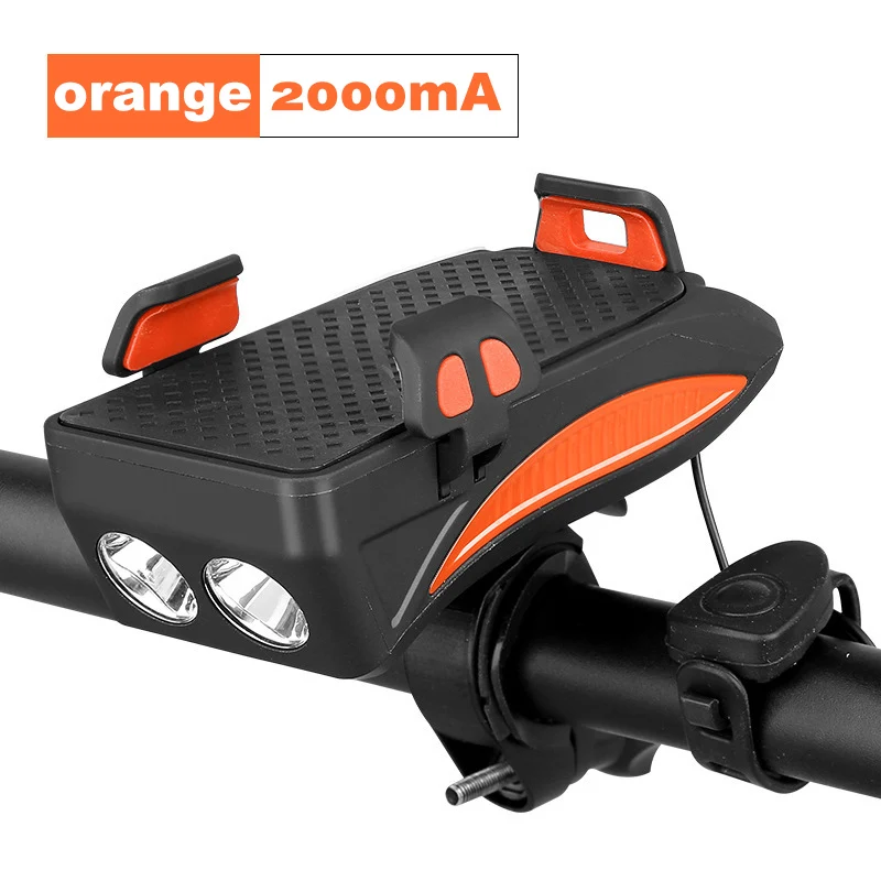 130DB Rechargeable Bike Horn Light - 4 in 1 Power Bank