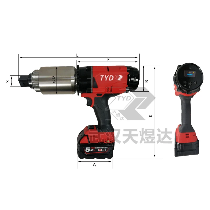 Оригинальная Аккумуляторная электрическая трещотка шуруповерт с головкой литий-ионный аккумулятор беспроводной динамометрический ключ