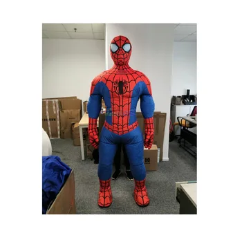 2m High Spiderman Cosplay Suit Halloween Inflatable Mascot Costume For Parties Spiderman Costume For Adults