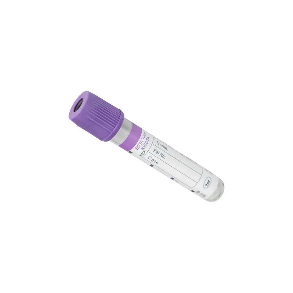 Vacuum blood collection tube purple top lavender EDTA k3 k2 cbc test blood collection vacutainer tube 5ml tube edtak2