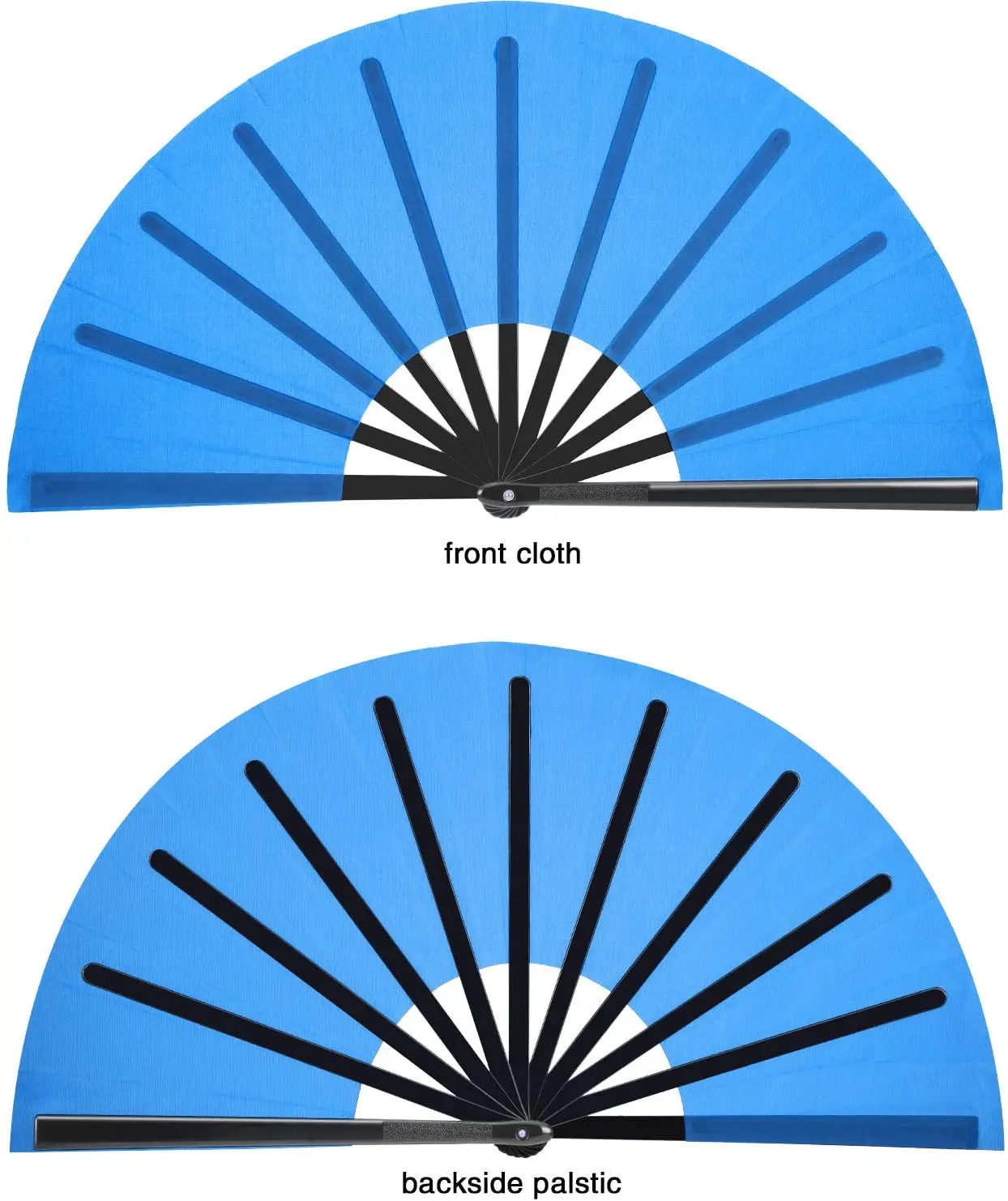 Китайский кунг-фу тайчи веер черный декор складной Ручной Веер для вечеринки сувениры пластиковая ручка большой кунг-фу веер большой голос руки