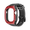 Black strap, black buckle + red cover