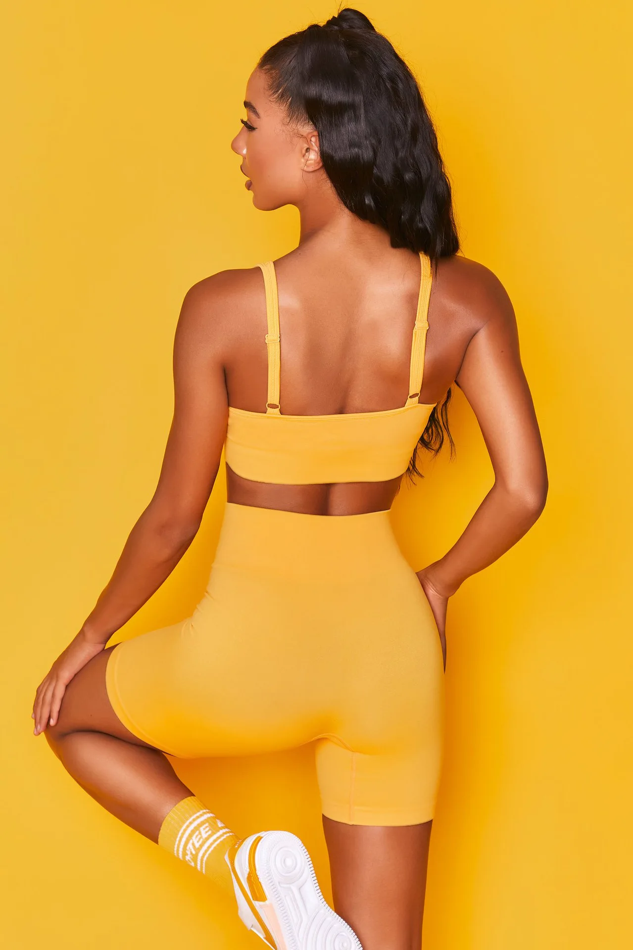 Women Tie Dye Gym Activewear One Shoulder Sports Bra Crop Top Leggings Workout Outfits Fitness