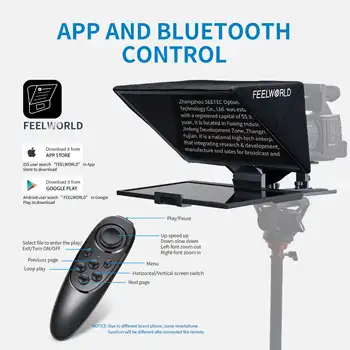 FEELWORLD OEM Customizable TP16 Teleprompter: 16" Horizontal/Vertical Tablet Ready, Logo Imprint Service, Bulk Orders detail image
