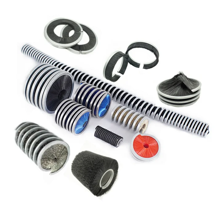 Spring Coil Rotary Inward Cleaning Polishing Inside Outward Ring Inner Chain Disk Industrial Cylinder Nylon Spiral Brush