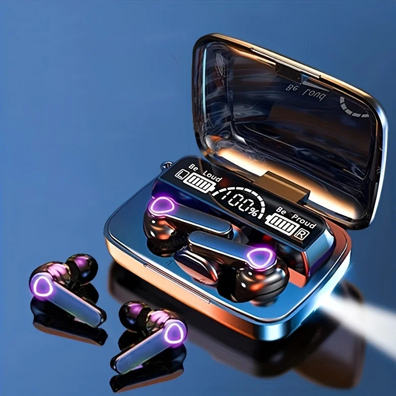 CHXDEV New Design Gaming Earphiones M19 TWS Wireless LED Display Noise Cancelling Earphone Stereo Waterproof Wireless Earbuds