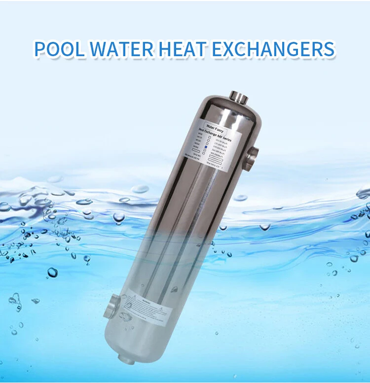 14kw 25kw 40kw 60kw Swimming Pool Stainless Steel Water Heat Exchanger