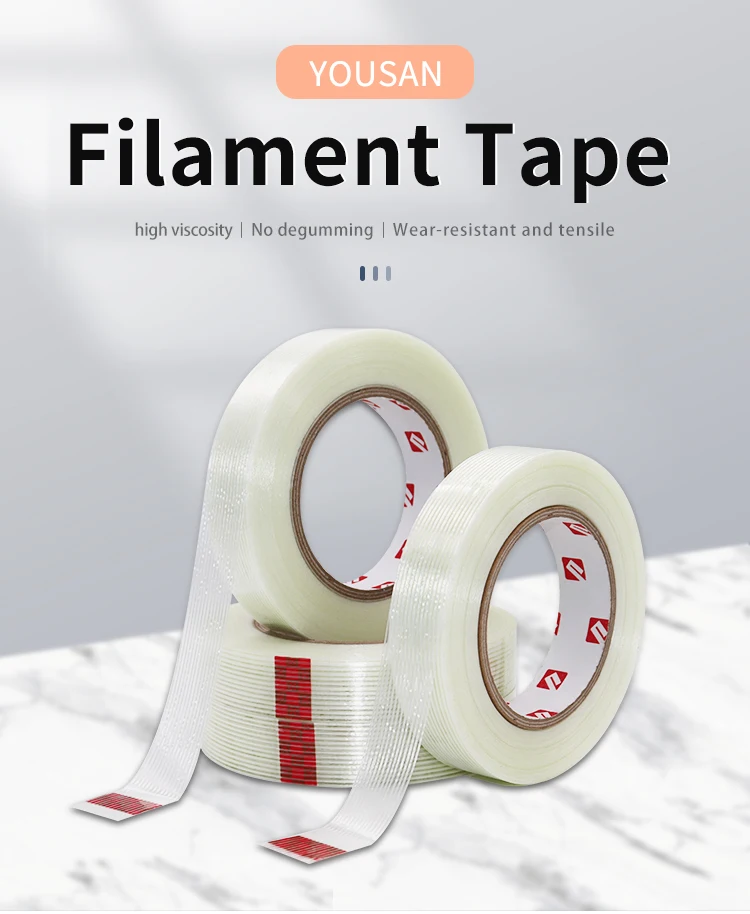 Transparent Singlesided Adhesive Reinforced Fiber Glass Tape For Coil