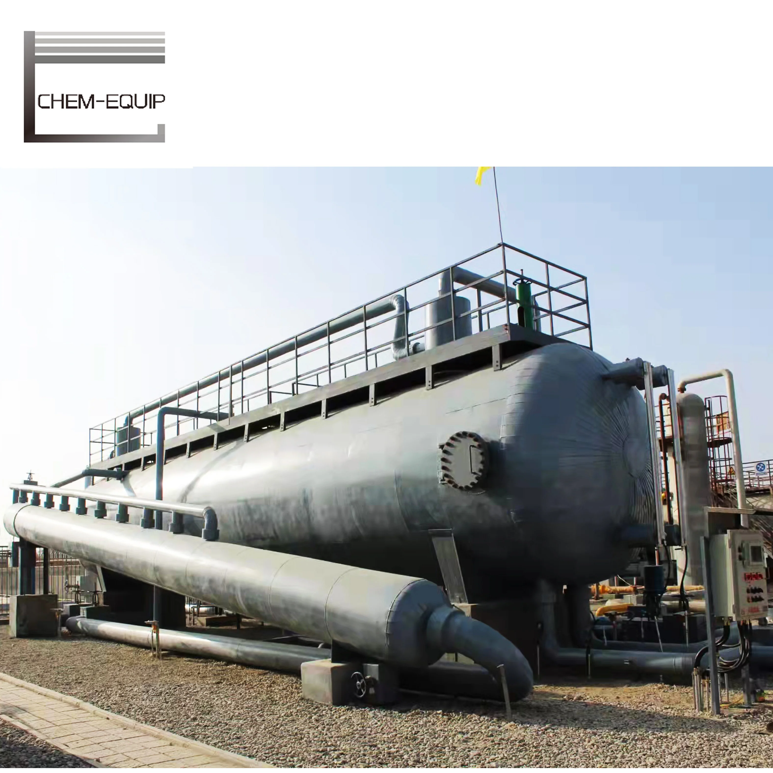 Oil Feild 3 Three Phase Separator Horizontal for Crude Oil Desalter