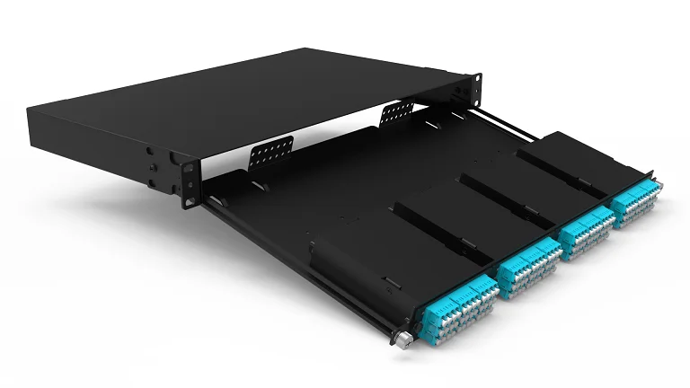 Customized HD 1U 144 Fiber Optic Patch Panel MPO Rack Mount Enclosure ...