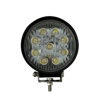 Round Dc12v-24v Led Work Light Waterproof Ip67 Vehicle Car Headlight Working Light