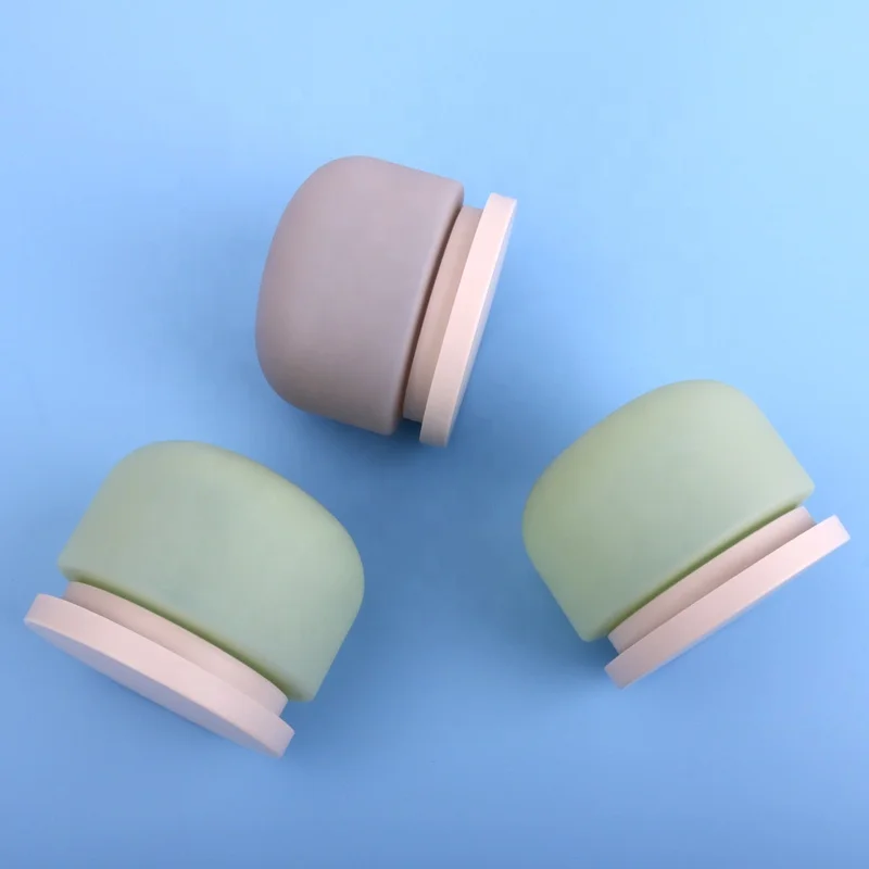 Wholesale Skin Care Face Cream Matte Hdpe Plastic Green Brown Cream 8oz Cute Cosmetic Jars 250ml