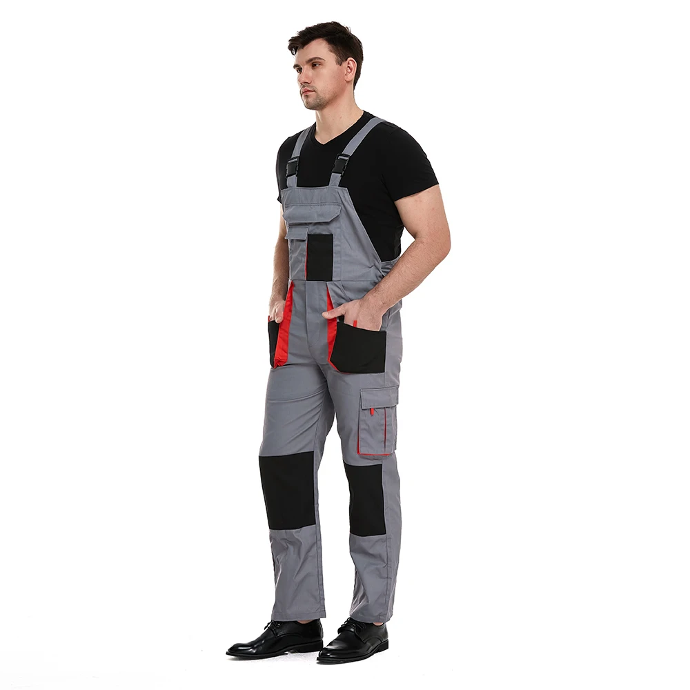 ZHENGXING Custom Color 2023 Multi Pockets Men Work Wear Flame Resistant Bib Overall Fit Elastic Waist