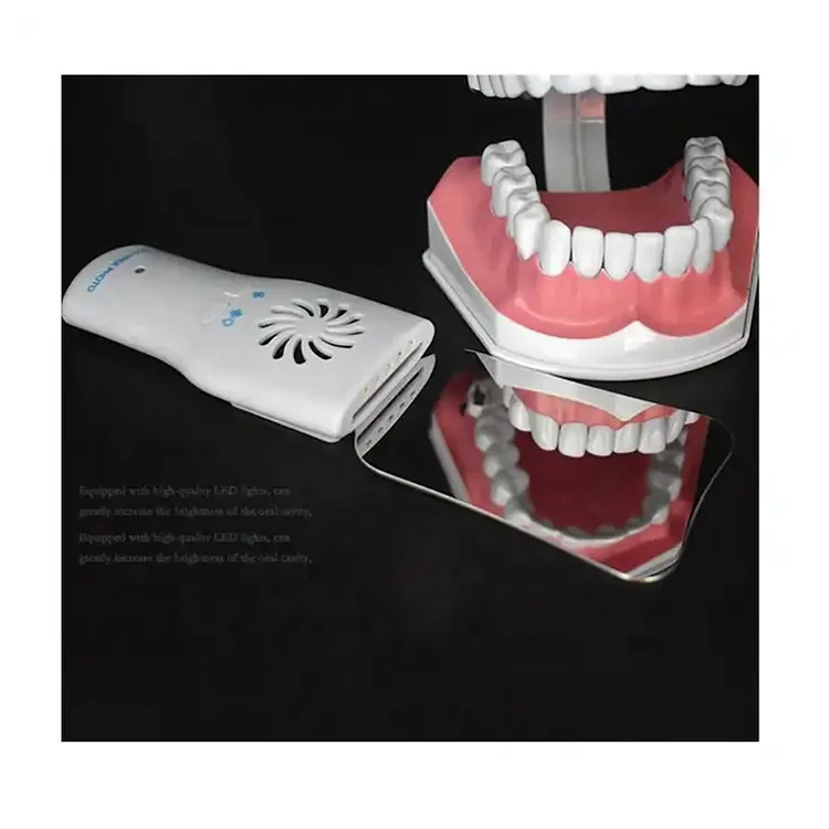 Fogless Shower Mirrors Dental LED Anti-Fog Intra Oral Mirror System - 4 Occlusal Mirrors, Fog-Free, For Photography Dental Suction Mirror - Foto 7