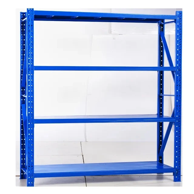Storage equipment factory rack medium duty assembled iron shelves for goods steel racks for warehouse