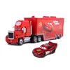 Camion portacontainer nero lettera 95 elettroplaccato rosso