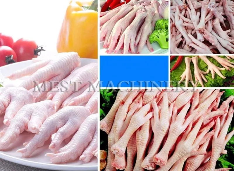 Automatic Chicken Feet Processing Machine /Chicken Claw Peeling Machine Chicken Paws Skin Remove Machine