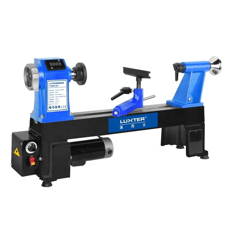 LUXTER 900W Mini Wood Automatic Mini Turning  Lathe Machine