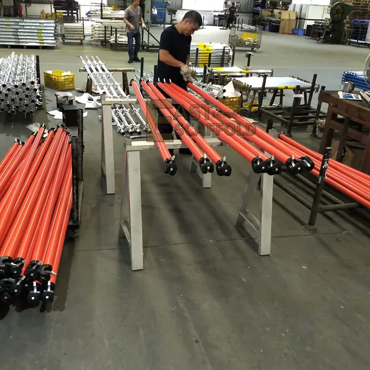 Electrical Project Mobile Insulated Electron Ladder Fiberglass Electric Scaffold Rental