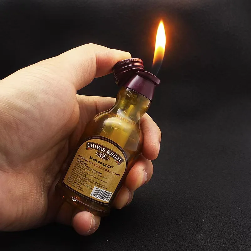 Custom Jack Daniels Open Flame Gas Refillable Unique Personal Wine