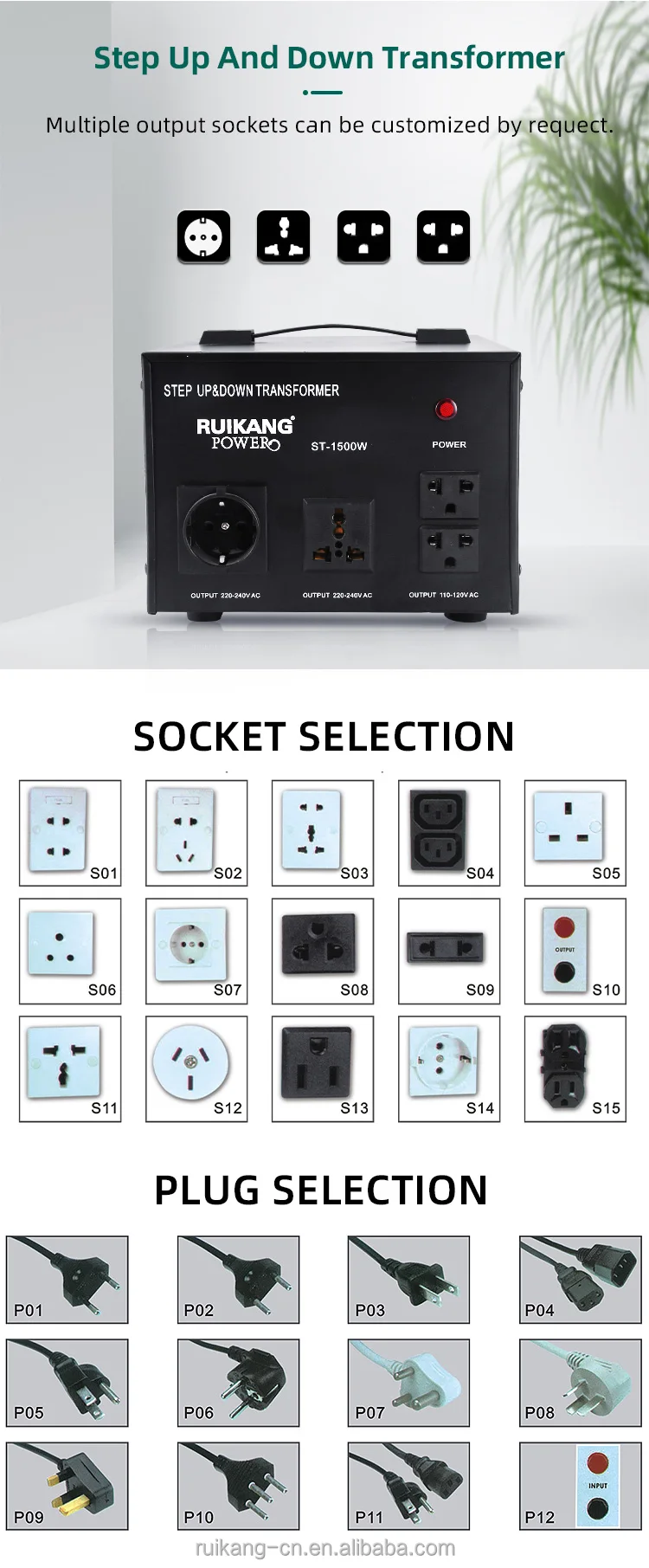 Step Down Transformer 220v To 110v Step Up Voltage Transformer 110v To