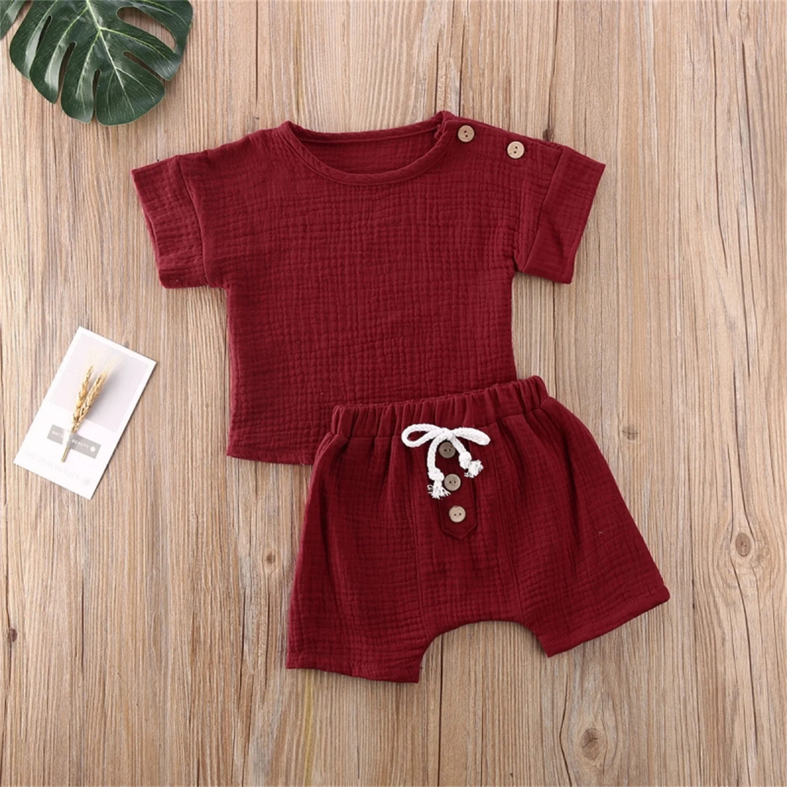 Infant Baby Cotton Clothes Summer New Boys Girls Short Sleeve T Shirt