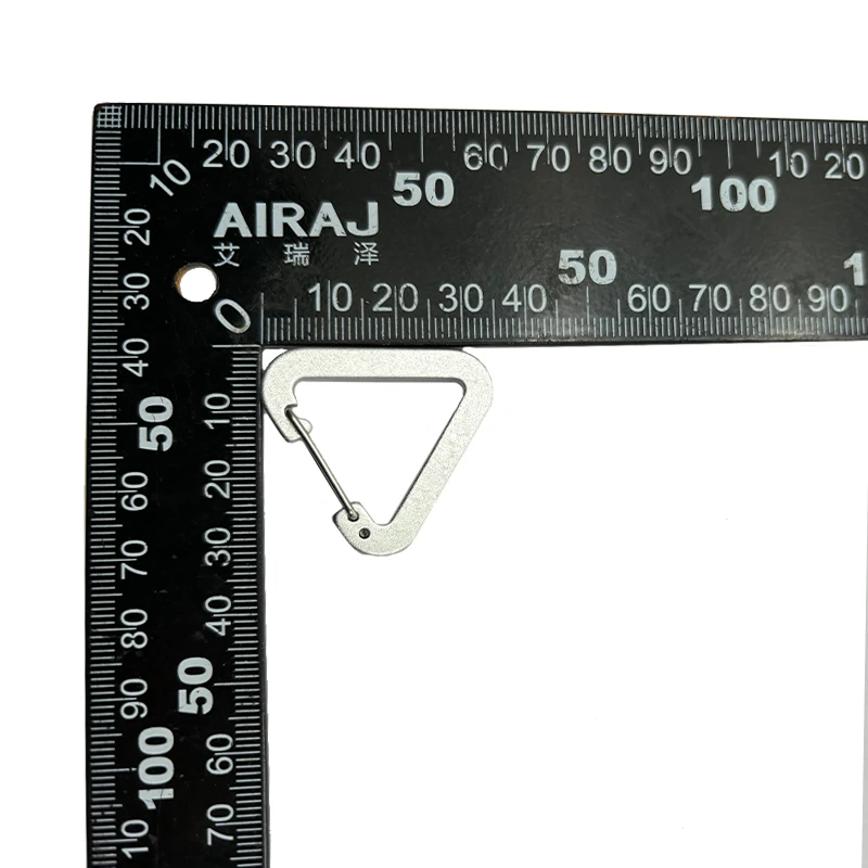 3MM Triangle Carabiner Mini Clip Custom Carabiners Aluminum Carabiner Clip Hook Apparel Accessory Bag Buckle Snap Hook