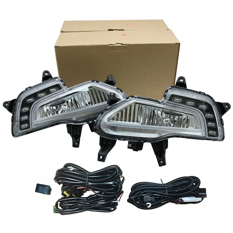 RoadRage LED Daytime Running Light Driving Fog Lamp DRL DayLight for Hyundai Grand I10 Sedan Xcent 2017 2018 2019 2020