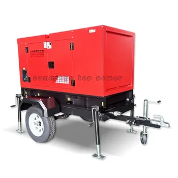 Trailer Type Generators 40kw50kva diesel generator power engine for sale