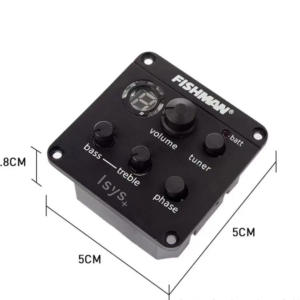 Factory Outlet Fishman ISYS+ ギターイコライザー、リチウム電池付き