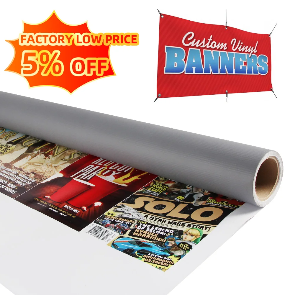440gsm 13 oz Eco-Solvent Printed Flex Vinyl Banner Frontlit