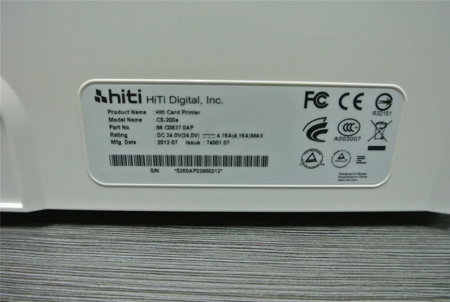 Best Selling HiTi CS200e ID Card Printer / Plastic Card Printing Machine/ Dual-Sided PVC Card Printing Machine
