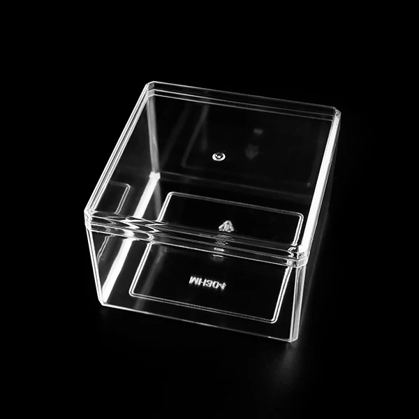 16oz transparent square ps plastic box