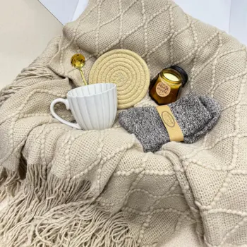 Custom Premium Collection Get Well Soon After Surgery Beautiful Throw Blanket Woven Thanksgiving Gift Set Surprise for Women Men