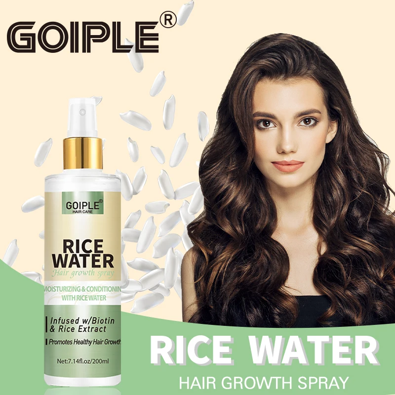 Custom Logo Fermented Rice Water Spray Serum For Thinning Hair Loss