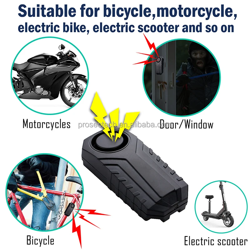 Online Best Seller Security Antitheft Bike Alarm Wireless Burglar