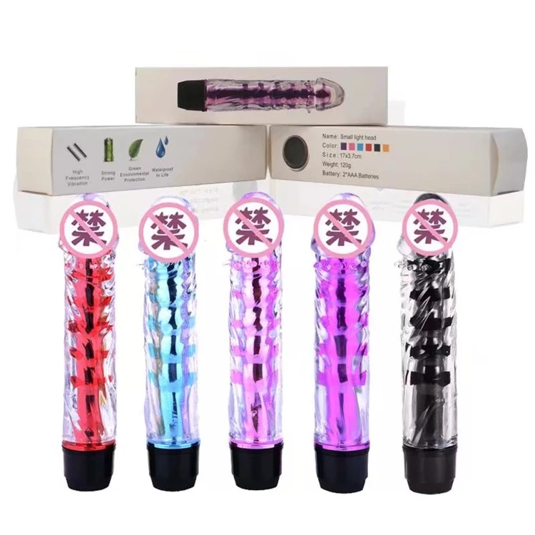 JoyPark Wholesale Clitoral Toy Vibrating Electric Dildo Vibrators Lighted Phthalate-Free Soft Waterproof for Women
