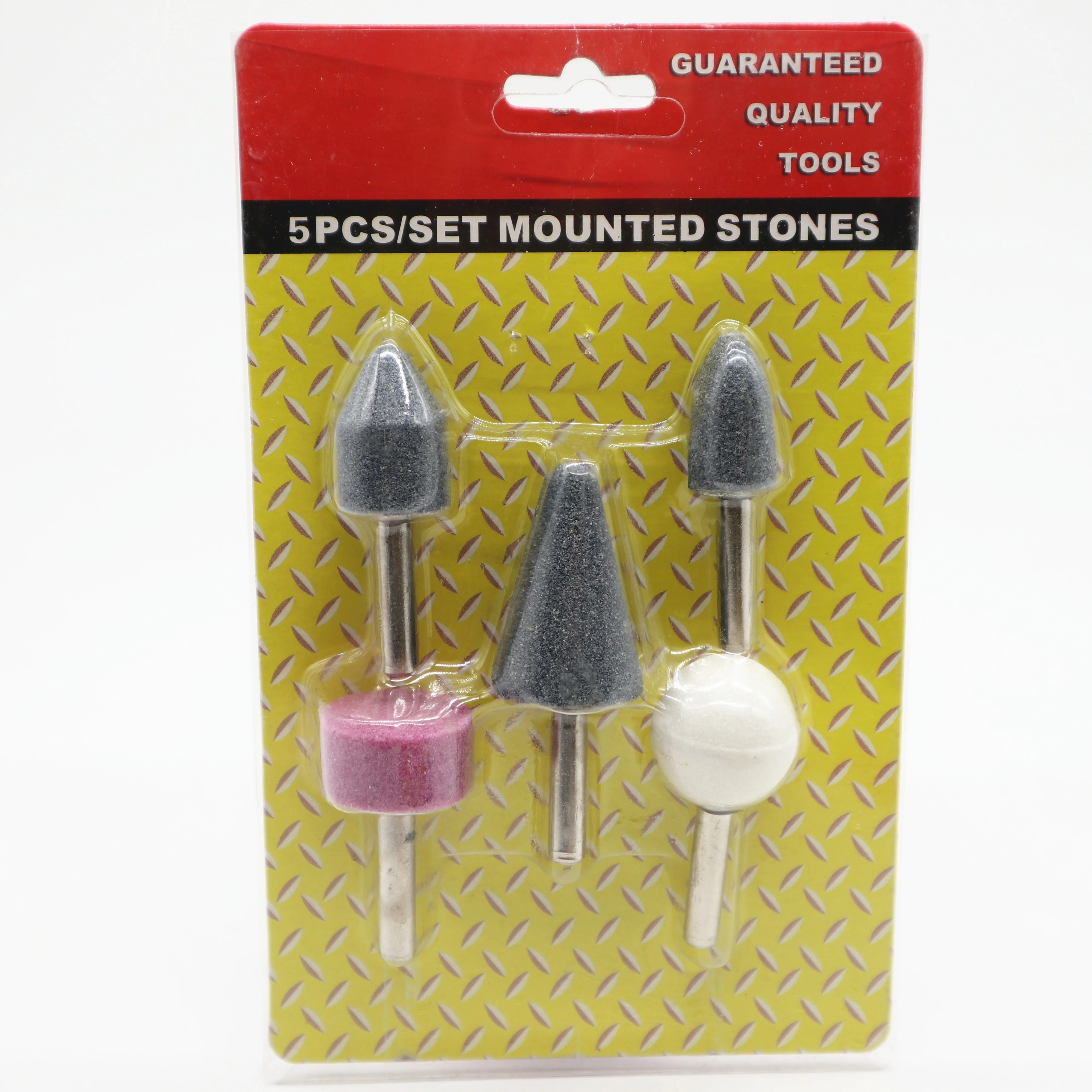 5PCS Mounted Points Grinding Stone Bit Set Abrasive Grinding Head for Drill Metal Polishing