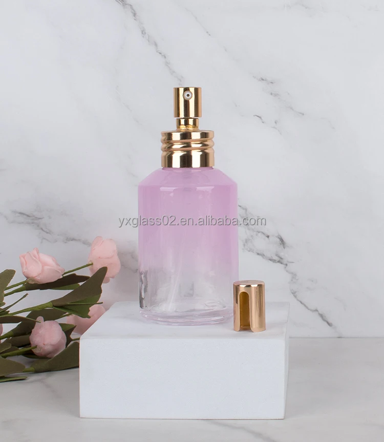 Inclined shoulder cosmetic glass bottle set oblique glass cream jar skincare cosmetic packaging glass bottle manufacture