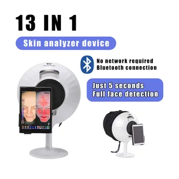 Professional portable 3d AI face skin Diagnostics analyzer facial Tester scanner magic face mirror device skin analysis machine