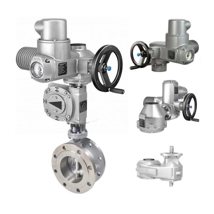 Auma Electric Valve Actuator SA SAR With actuator controller and 2 Ways Valve Body and Gear box for Auma Electric Control Valve