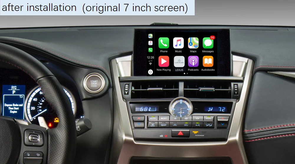 Wireless Carplay For Lexus Nx Es Ux Is Ct Rx Gs Ls Lx Lc Rc Android