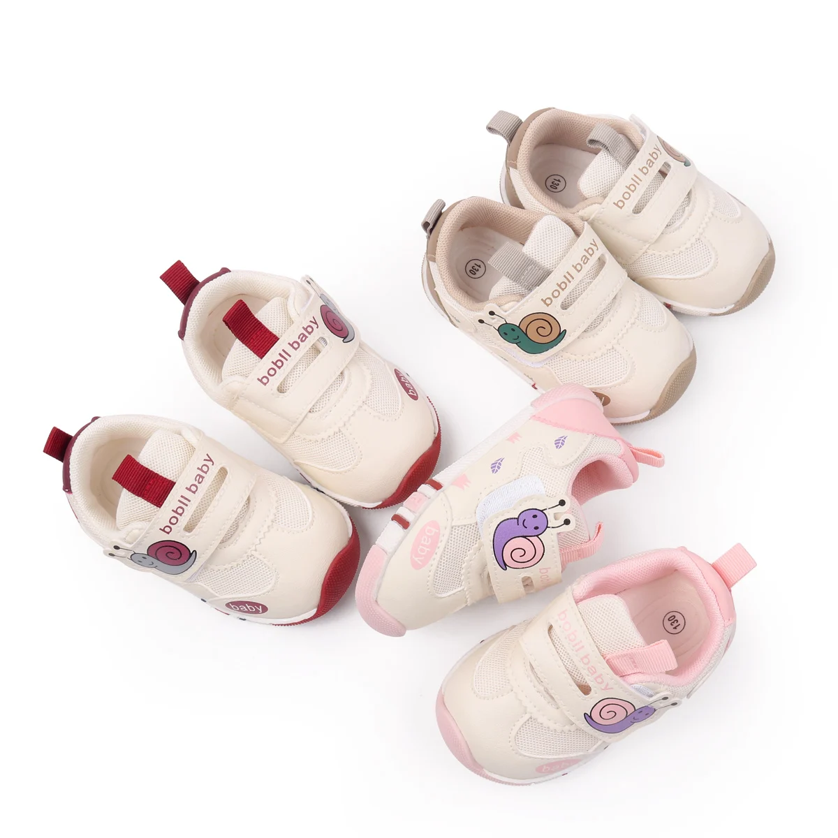 Spring and Autumn Mesh Breathable Toddler Shoes Boys Girls Soft Soled TPR Anti-slip Functional Shoes for Children
