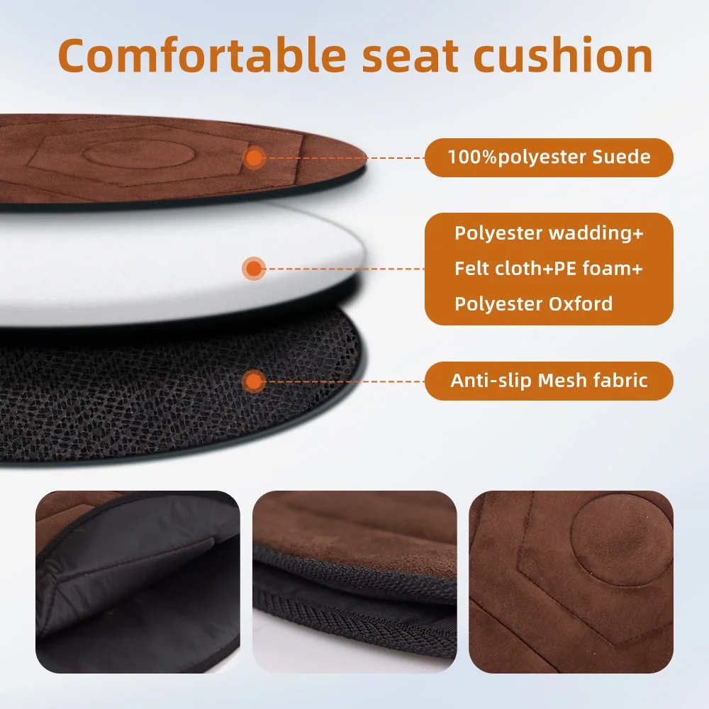 Wholesale Round Swivel Seat Cushion 360 Degrees Portable Rotating for  - product detail 4