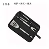 Mini ensemble d'outils de style sac 3 pièces-spatule-fourchette-pinces