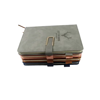 Notebook Wholesale Leather Cover Paper Notebook Loose-leaf Journal Notebook Custom Leather Journal With Pocket